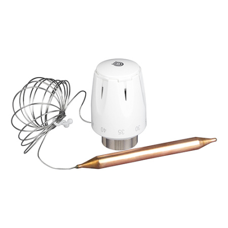 Термостатическая головка TEBO жидкостная с погружным датчиком