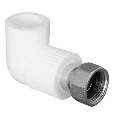 Угольник TEBO с накидной гайкой (метал. штуцер)