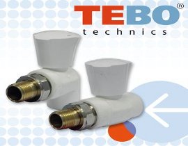 В продажу поступили новые шаровые краны для радиаторов TEBO Technics
